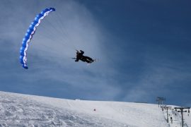 Ski Speed flying, Zbor pe schiuri