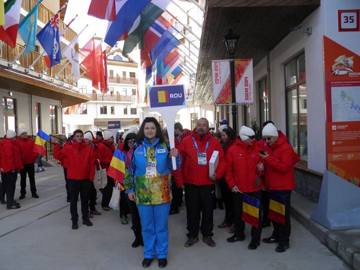 Drapelul Romaniei, Sochi 2014