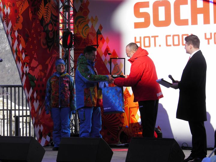 Drapelul Romaniei, Sochi 2014
