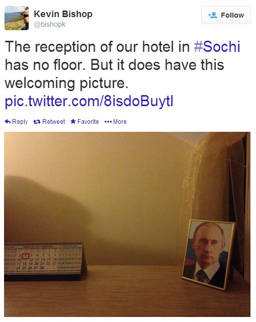 Putin, Sochi 2014, tweet