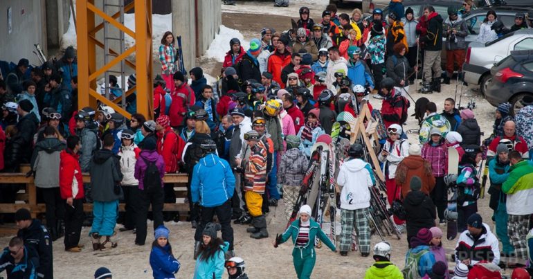 Aglomeraţie la ski