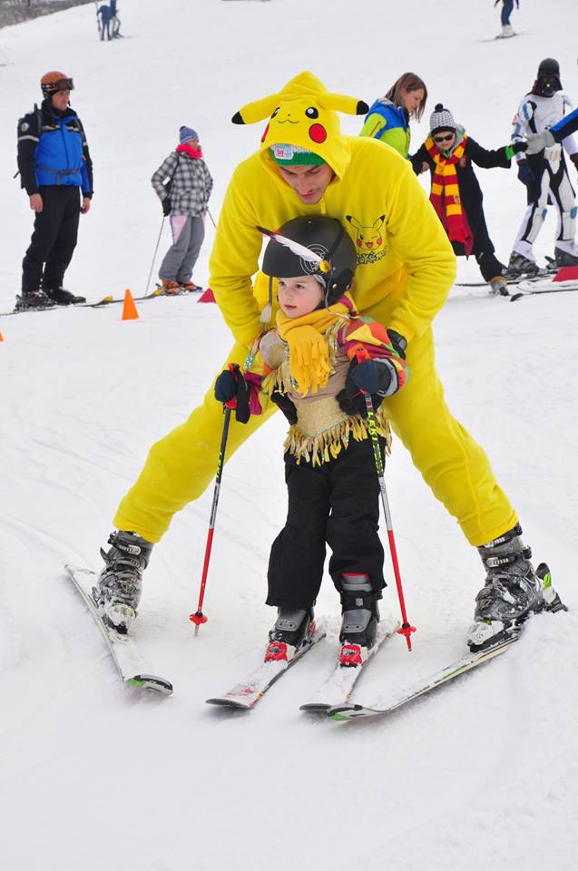World Snow Day, schi, Euroski, concurs, copii, Vatra Dornei, partie